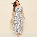 Robe Fleurie Longue Grande Taille - Vignette | Dame Fleur