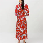 Robe Fleurie Manche 3/4 - Vignette | Dame Fleur