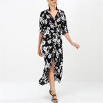 Robe Fleurie Manche 3/4 - Vignette | Dame Fleur