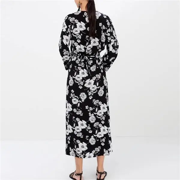 Robe Fleurie Manche 3/4 | Dame Fleur