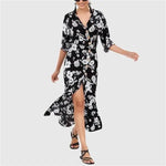 Robe Fleurie Manche 3/4 - Vignette | Dame Fleur