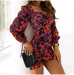 Robe Fleurie Manche Bouffante - Vignette | Dame Fleur