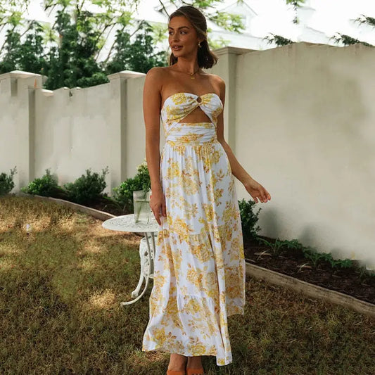 Robe Fleurie Mariage Epaules Dénudées | Dame Fleur
