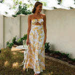 Robe Fleurie Mariage Epaules Dénudées - Vignette | Dame Fleur