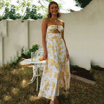 Robe Fleurie Mariage Epaules Dénudées - Vignette | Dame Fleur