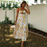 Robe Fleurie Mariage Epaules Dénudées - Vignette | Dame Fleur