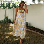 Robe Fleurie Mariage Epaules Dénudées - Vignette | Dame Fleur