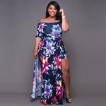 Robe Fleurie Mariage Femme Ronde - Vignette | Dame Fleur