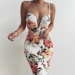 Robe Fleurie Mariage Moulante - Vignette | Dame Fleur