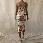 Robe Fleurie Mi-Longue Moulante - Vignette | Dame Fleur