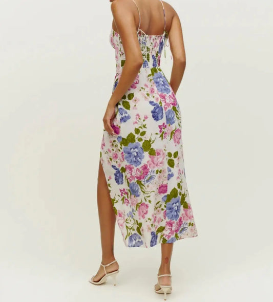 Robe Fleurie Midi | Dame Fleur