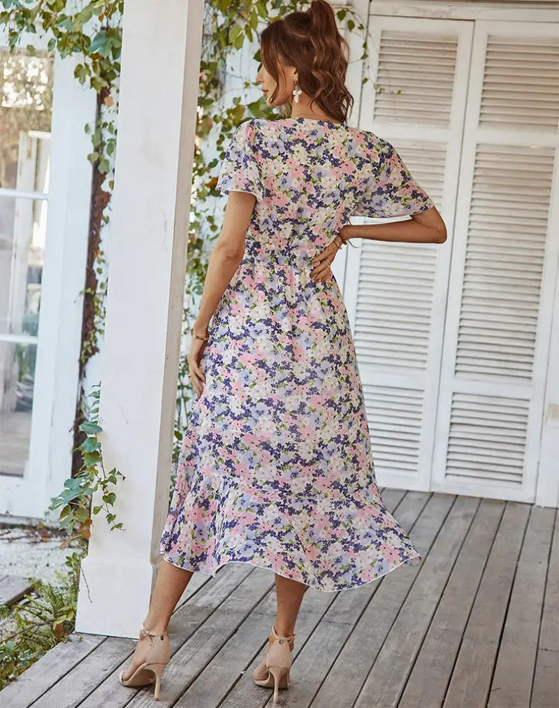 Robe Fleurie Portefeuille | Dame Fleur