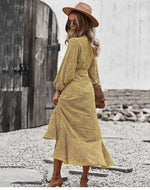 Robe Fleurie Portefeuille Fluide - Vignette | Dame Fleur