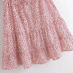 Robe Fleurie Rose Poudre - Vignette | Dame Fleur