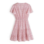 Robe Fleurie Rose Poudre - Vignette | Dame Fleur