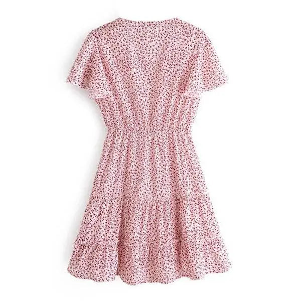 Robe Fleurie Rose Poudre | Dame Fleur
