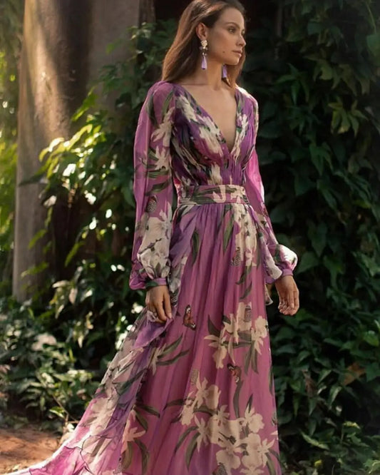 Robe Fleurie Témoin Mariage | Dame Fleur