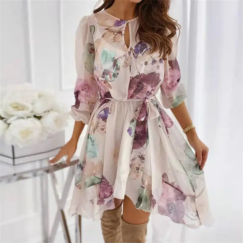Robe Fleurie Trapèze | Dame Fleur