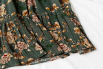 Robe Fleurie Vert Kaki - Vignette | Dame Fleur
