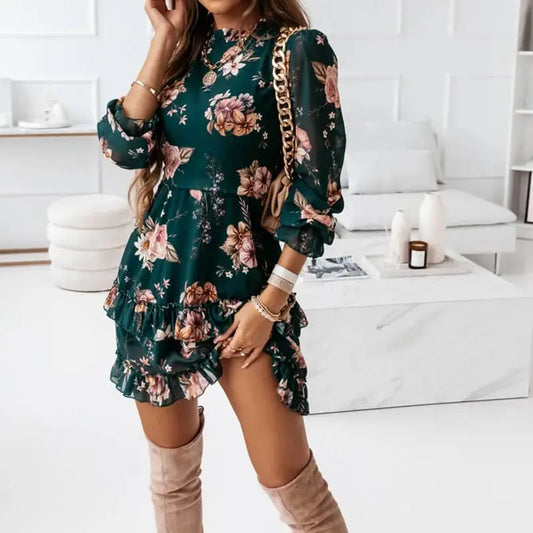 Robe Fleurie Verte | Dame Fleur