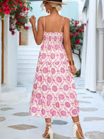 Robe Fleurie Vieux Rose - Vignette | Dame Fleur