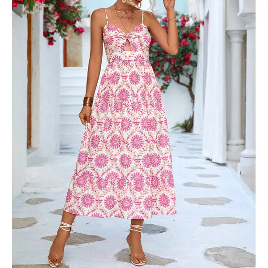 Robe Fleurie Vieux Rose | Dame Fleur