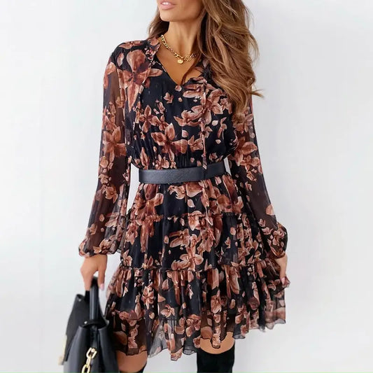 Robe Fleurie Volant | Dame Fleur