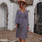 Robe Fluide Fleurie Mi-Longue | Dame Fleur