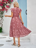Robe Fluide Fleurs Voile - Vignette | Dame Fleur