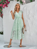Robe Fluide Fleurs Voile - Vignette | Dame Fleur