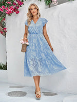 Robe Fluide Fleurs Voile - Vignette | Dame Fleur