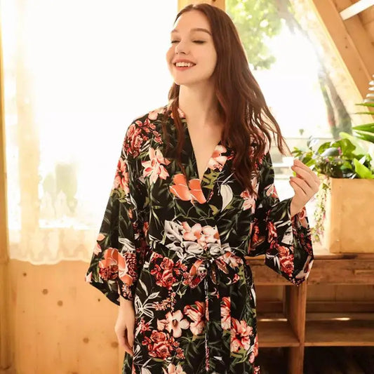 Robe Kimono Fleuri | Dame Fleur