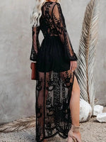 Robe Longue a Fleur Bohème - Vignette | Dame Fleur