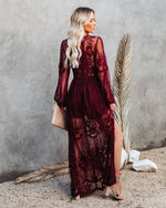 Robe Longue a Fleur Bohème - Vignette | Dame Fleur