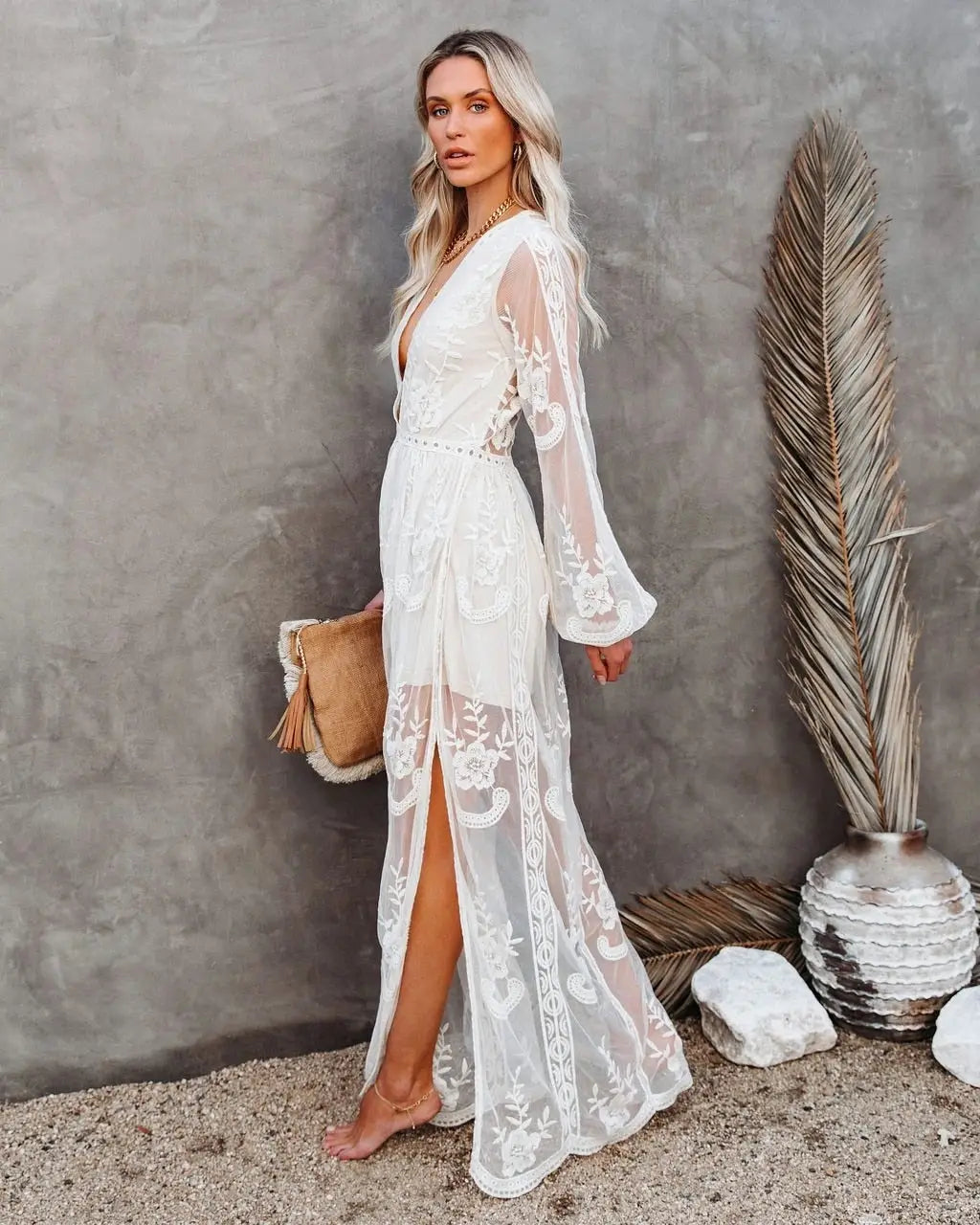 Robe Longue a Fleur Bohème | Dame Fleur