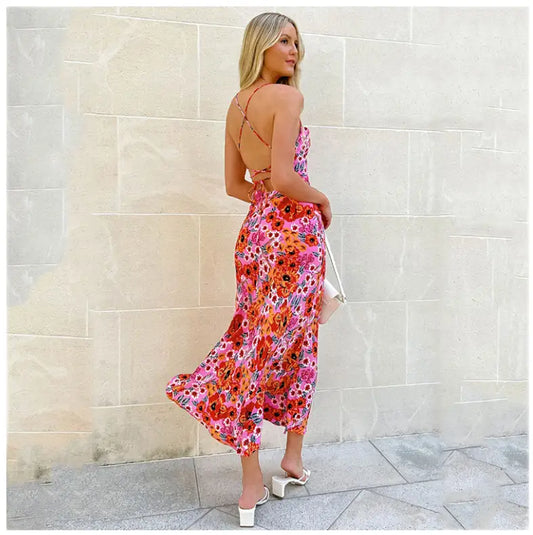 Robe Longue à Fleurs Femme | Dame Fleur
