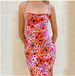 Robe Longue à Fleurs Femme - Vignette | Dame Fleur