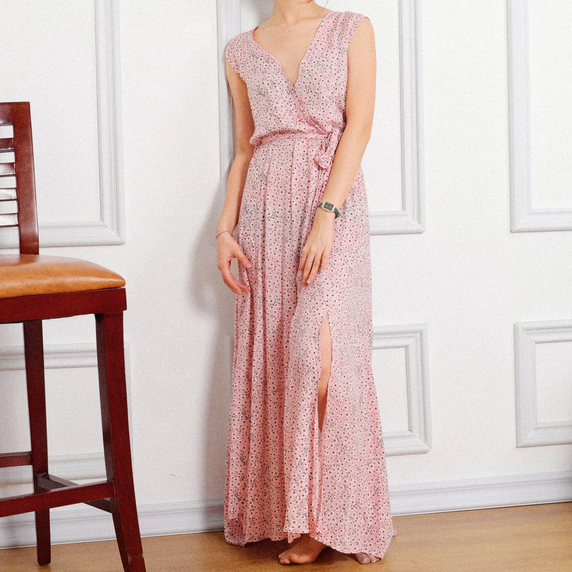 Robe Longue à Fleurs Style Boho | Dame Fleur