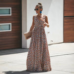Robe Longue à Fleurs Style Boho - Vignette | Dame Fleur