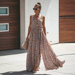 Robe Longue à Fleurs Style Boho - Vignette | Dame Fleur