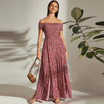 Robe Longue Ample Fleurie - Vignette | Dame Fleur