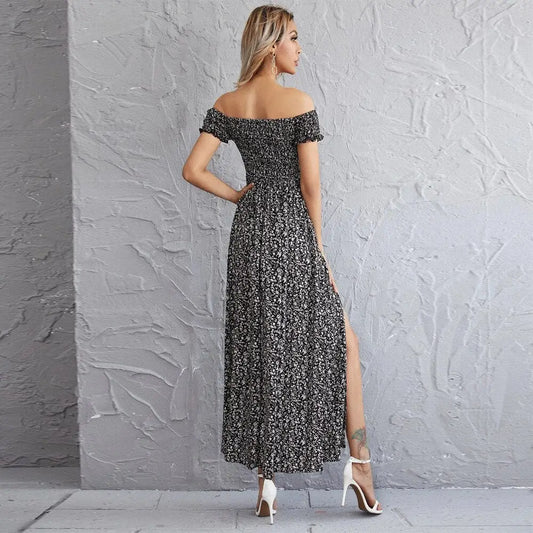 Robe Longue Ample Fleurie | Dame Fleur