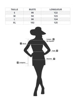 Robe Longue Asymétrique Fleurie - Vignette | Dame Fleur