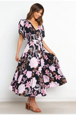 Robe Longue avec des Fleurs - Vignette | Dame Fleur