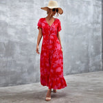 Robe Longue Champêtre Fleurie - Vignette | Dame Fleur