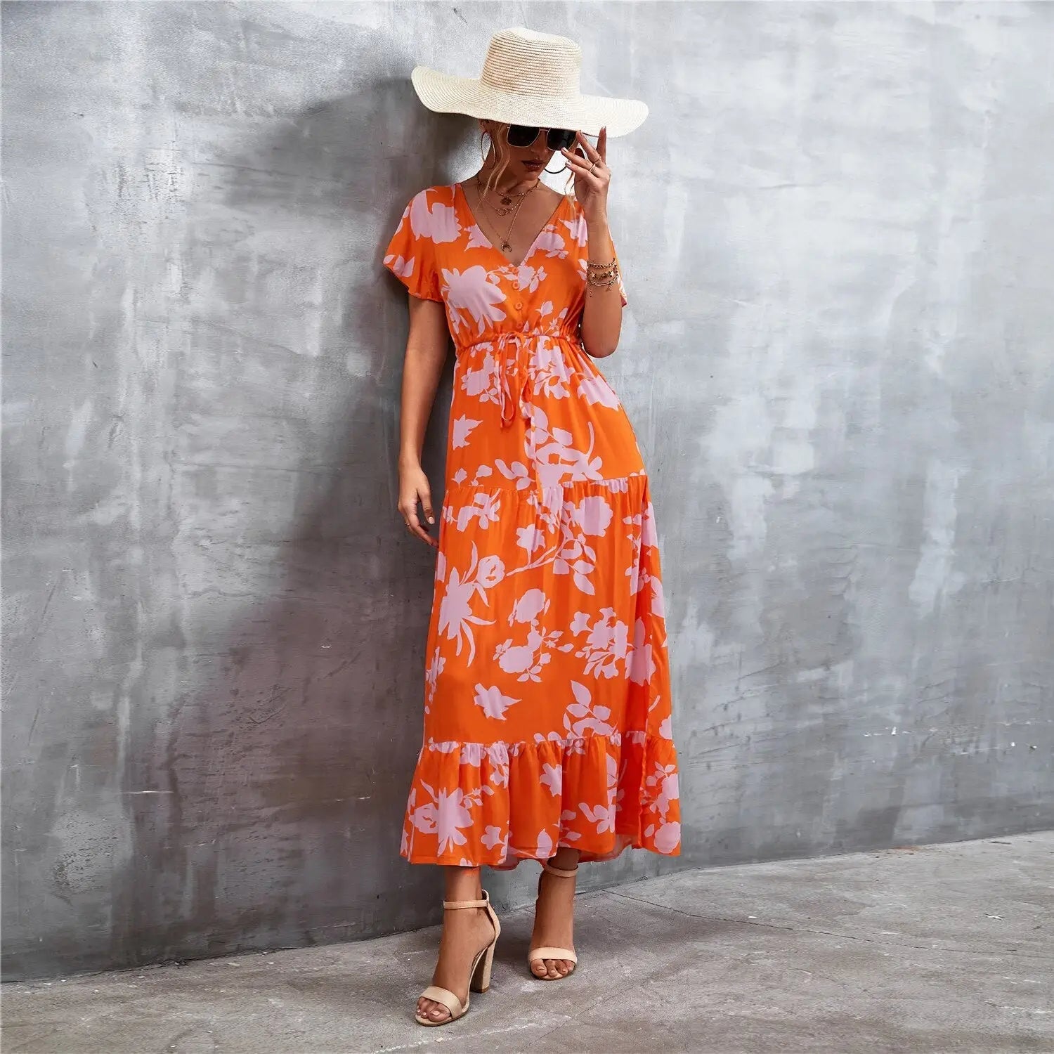 Robe Longue Champêtre Fleurie | Dame Fleur