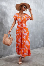 Robe Longue Champêtre Fleurie - Vignette | Dame Fleur