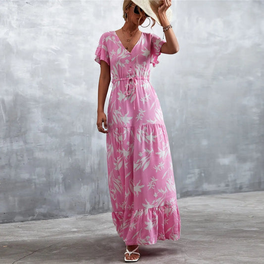 Robe Longue Champêtre Fleurie | Dame Fleur