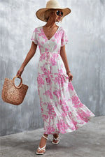 Robe Longue Champêtre Fleurie - Vignette | Dame Fleur