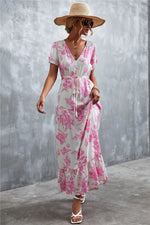 Robe Longue Champêtre Fleurie - Vignette | Dame Fleur
